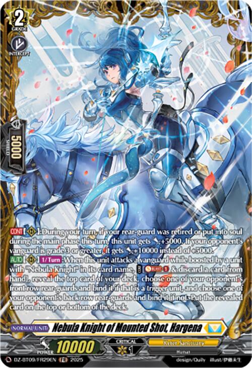 Image of Nebula Knight of Mounted Shot, Hargena (DZ-BT09/FR29EN) [Super Brave Detonation]