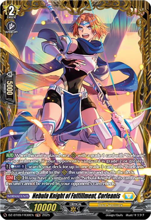 Image of Nebula Knight of Fulfillment, Corleanis (DZ-BT09/FR30EN) [Super Brave Detonation]