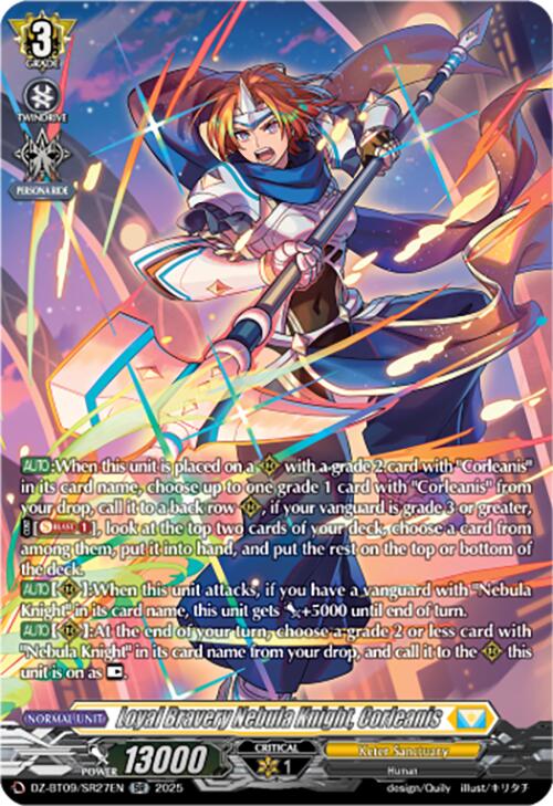 Image of Loyal Bravery Nebula Knight, Corleanis (DZ-BT09/SR27EN) [Super Brave Detonation]
