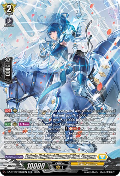 Image of Nebula Knight of Mounted Shot, Hargena (DZ-BT09/SR28EN) [Super Brave Detonation]