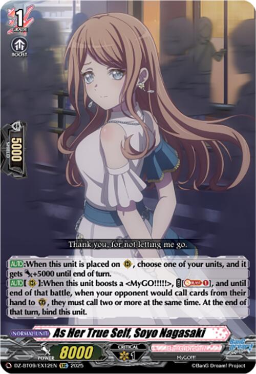 Image of As Her True Self, Soyo Nagasaki (EXC) (DZ-BT09/EX12EN) [Super Brave Detonation]