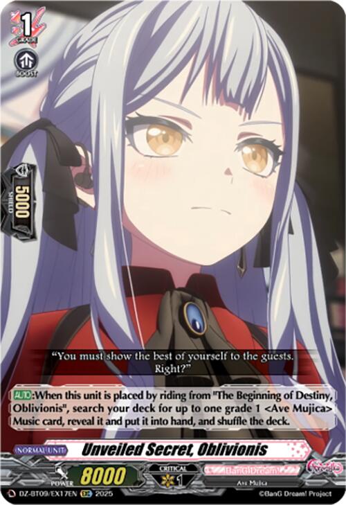 Image of Unveiled Secret, Oblivionis (EXC) (DZ-BT09/EX17EN) [Super Brave Detonation]