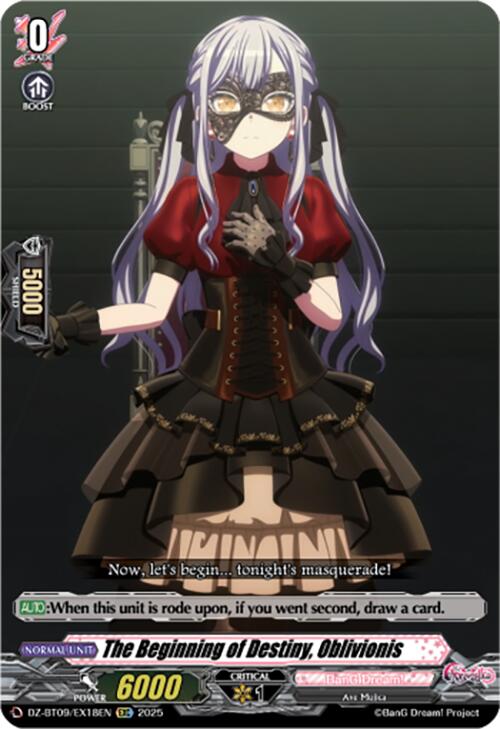 Image of The Beginning of Destiny, Oblivionis (EXC) (DZ-BT09/EX18EN) [Super Brave Detonation]