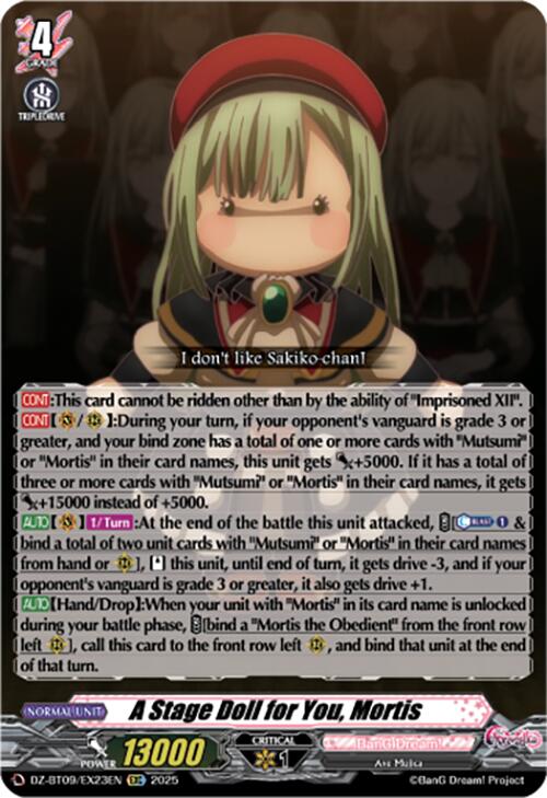 Image of A Stage Doll for You, Mortis (EXC) (DZ-BT09/EX23EN) [Super Brave Detonation]