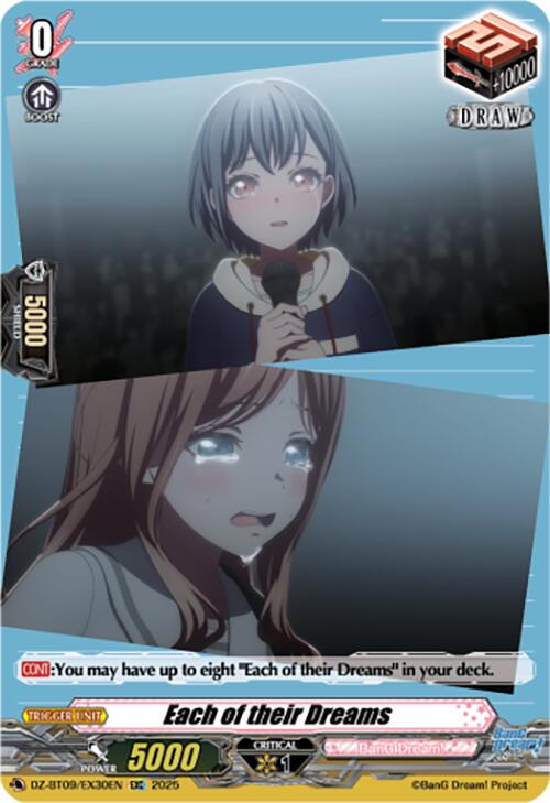 Image of Each of their Dreams (EXC) (DZ-BT09/EX30EN) [Super Brave Detonation]