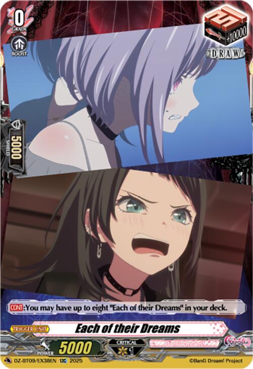Image of Each of their Dreams (EXC) (DZ-BT09/EX38EN) [Super Brave Detonation]