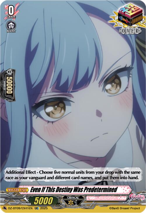 Image of Even If This Destiny Was Predetermined (EXC) (DZ-BT09/EX41EN) [Super Brave Detonation]