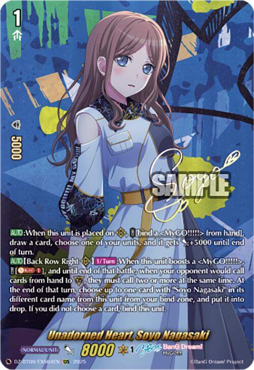 Image of Unadorned Heart, Soyo Nagasaki (DZ-BT09/EXS04EN) [Super Brave Detonation]