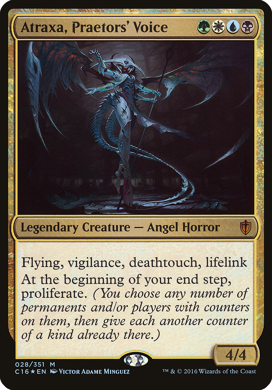 Image of Atraxa, Praetors' Voice (Oversized) [Commander 2016 Oversized]