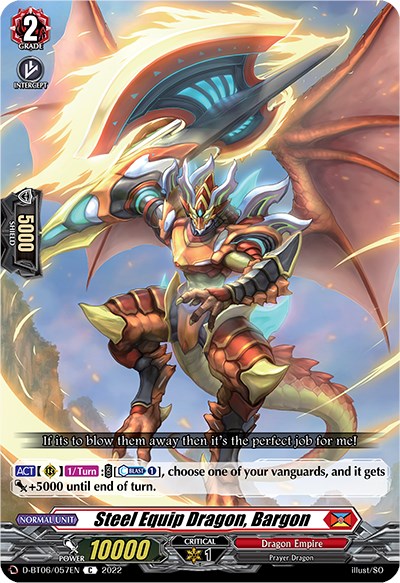 Image of Steel Equip Dragon, Bargon (D-BT06/057EN) [Blazing Dragon Reborn]