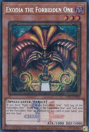Image of Exodia the Forbidden One (Secret Rare) [25LP-EN000] Secret Rare