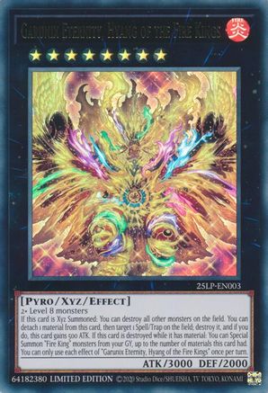 Image of Garunix Eternity, Hyang of the Fire Kings [25LP-EN003] Ultra Rare