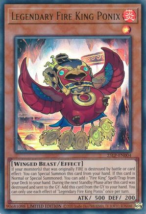 Image of Legendary Fire King Ponix [25LP-EN004] Ultra Rare