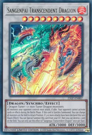 Image of Sangenpai Transcendent Dragion [25LP-EN007] Ultra Rare