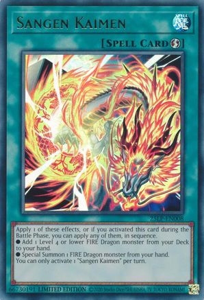 Image of Sangen Kaimen [25LP-EN008] Ultra Rare