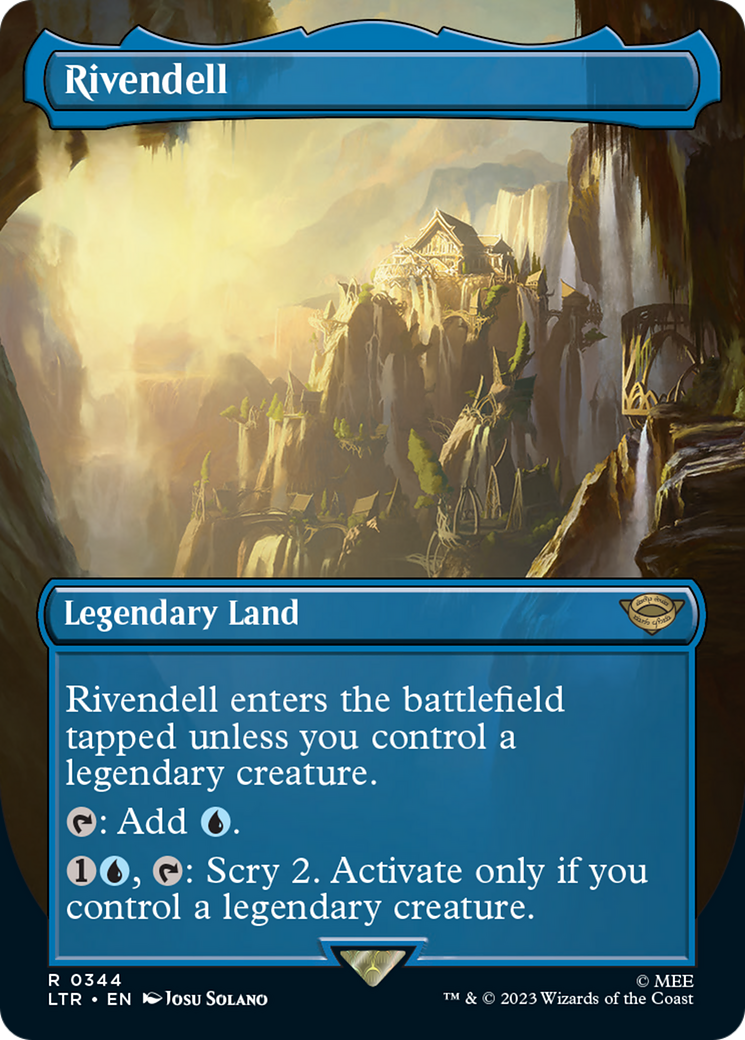 Image of Rivendell (Borderless Alternate Art) [The Lord of the Rings: Tales of Middle-Earth]