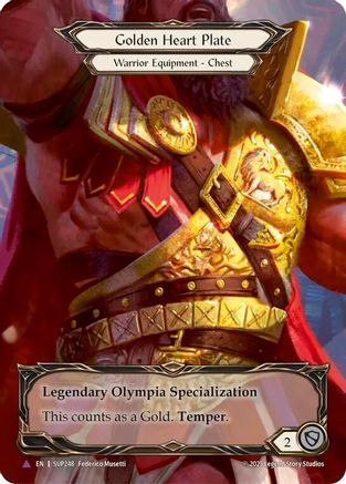 Image of Golden Heart Plate (Marvel) [SUP248] (Super Slam)  Cold Foil