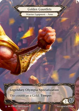 Image of Golden Gauntlets (Marvel) [SUP249] (Super Slam)  Cold Foil