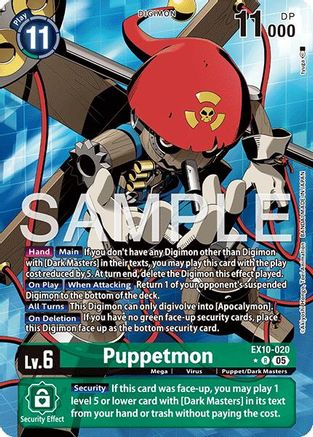 Image of Puppetmon [EX10-020] (Alternate Art) [Sinister Order]