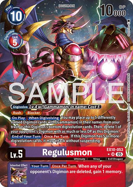 Image of Regulusmon [EX10-053] (Alternate Art) [Sinister Order]