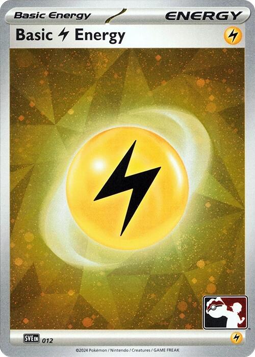 Image of Basic Lightning Energy (012) (Cosmos Holo) [Prize Pack Series Seven]