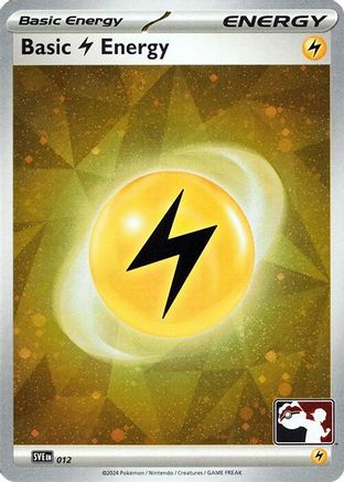 Image of Basic Lightning Energy (012) (Cosmos Holo) [Prize Pack Series Seven]