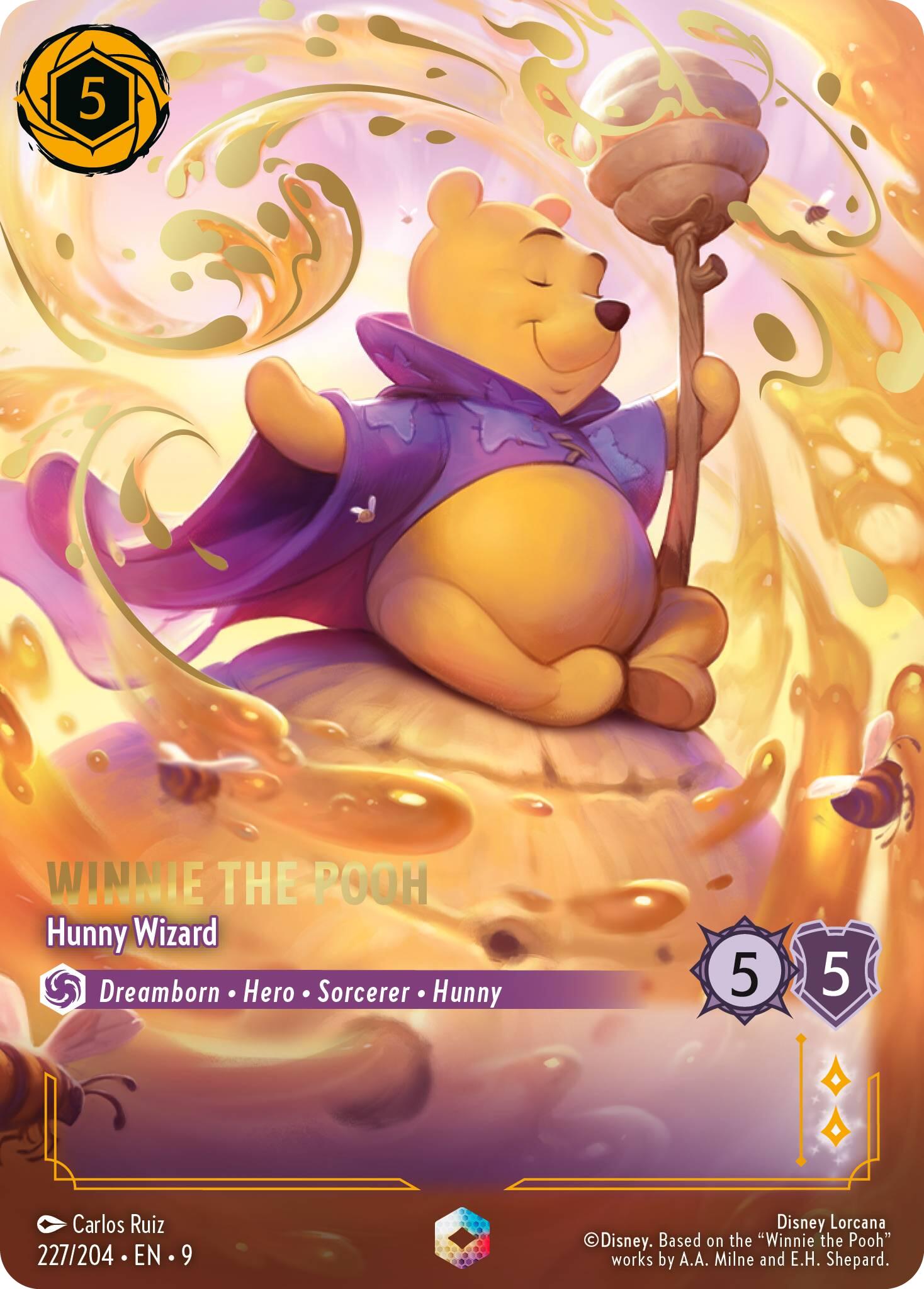 Image of Winnie the Pooh - Hunny Wizard (Enchanted) (227/204) [Fabled]