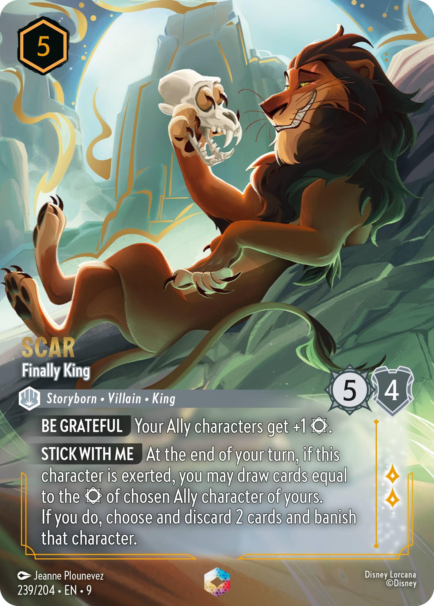 Image of Scar - Finally King (Enchanted) (239/204) [Fabled]