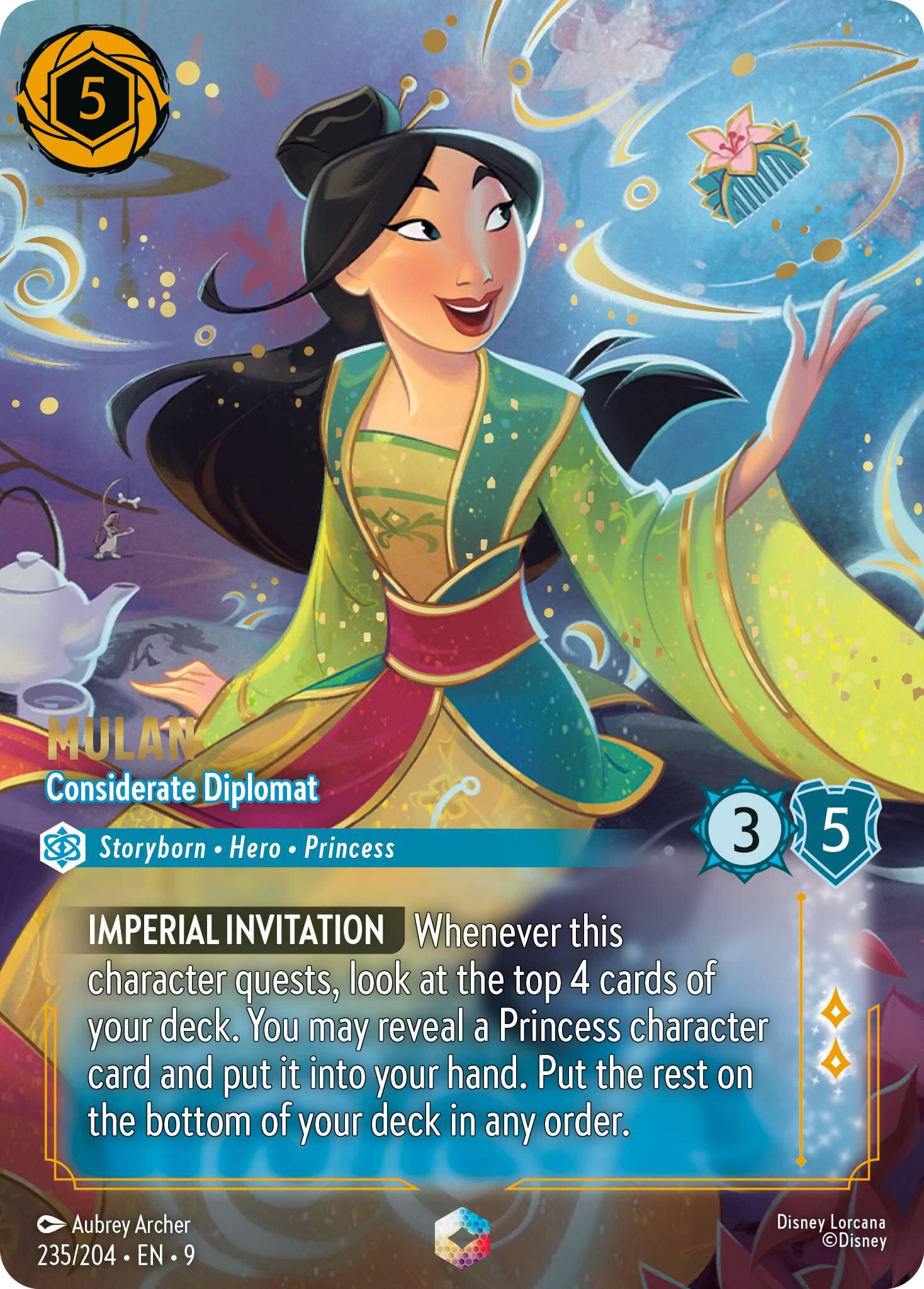 Image of Mulan - Considerate Diplomat (Enchanted) (235/204) [Fabled]