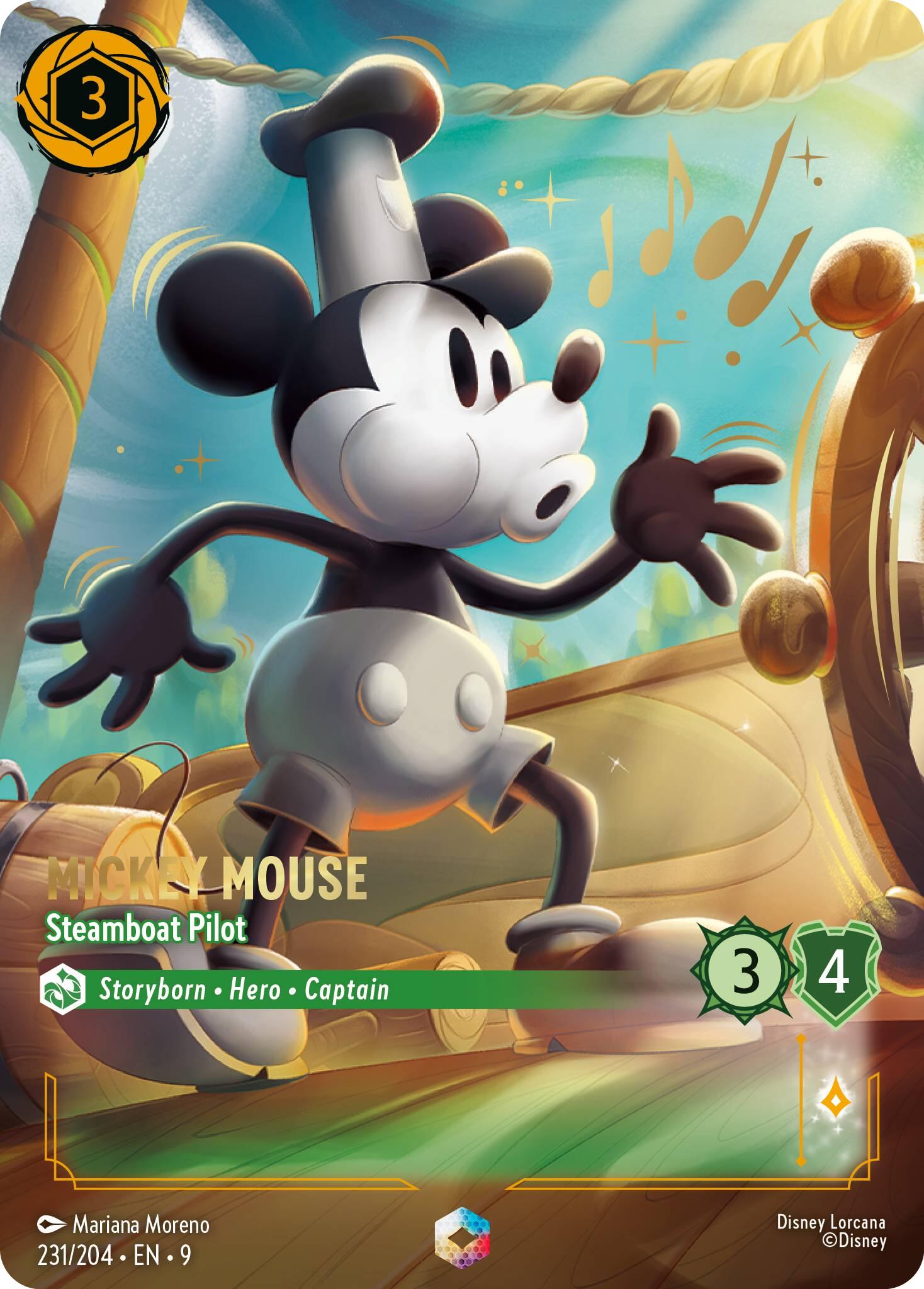 Image of Mickey Mouse - Steamboat Pilot (Enchanted) (231/204) [Fabled]