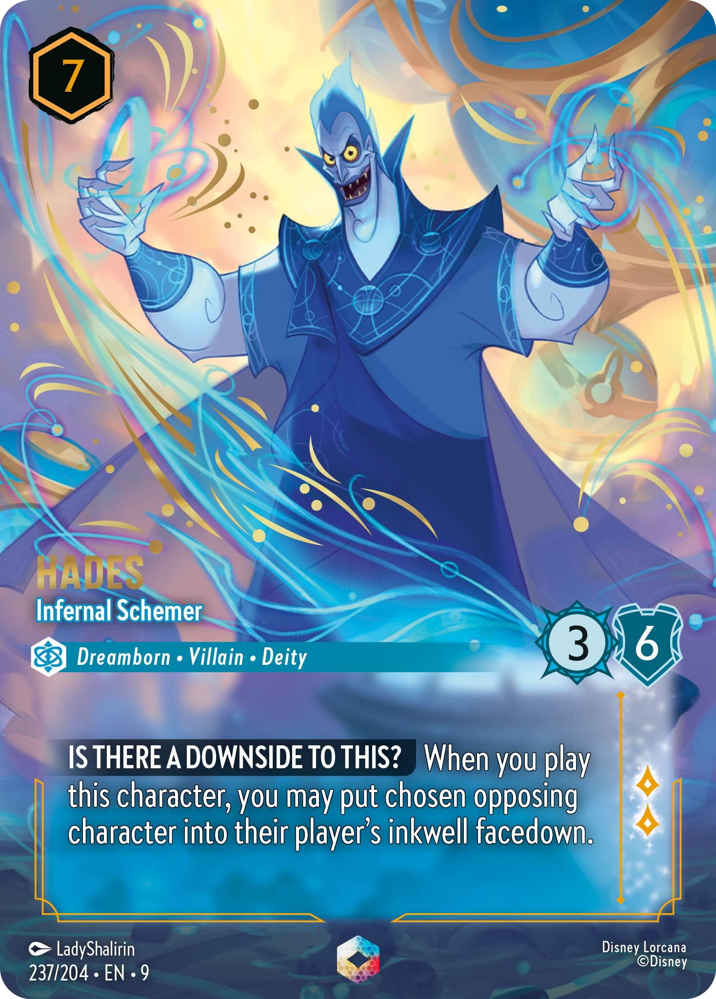 Image of Hades - Infernal Schemer (Enchanted) (237/204) [Fabled]