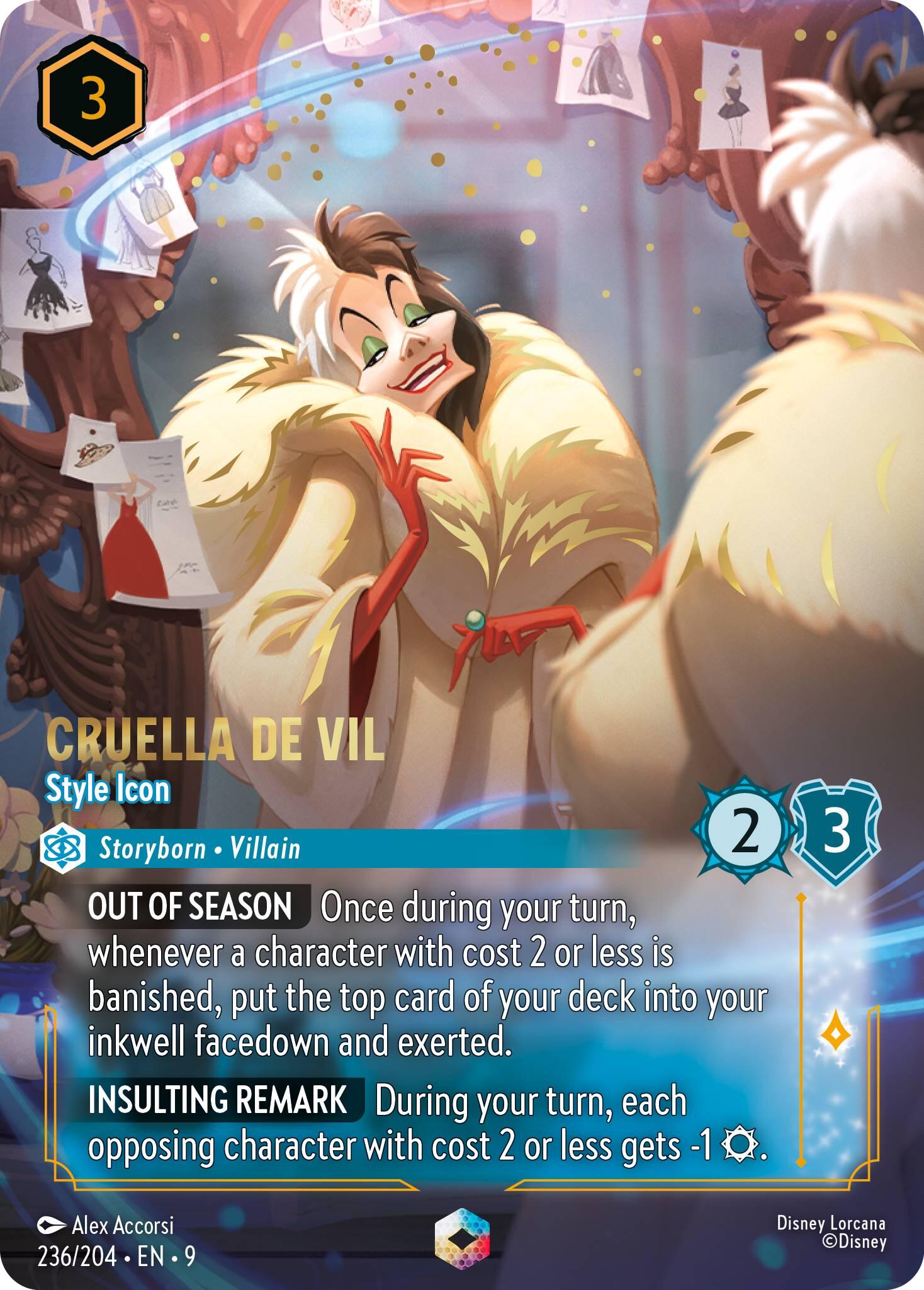 Image of Cruella De Vil - Style Icon (Enchanted) (236/204) [Fabled]