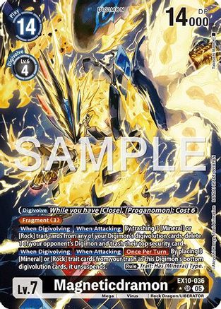 Image of Magneticdramon [EX10-036] (Alternate Art) [Sinister Order]
