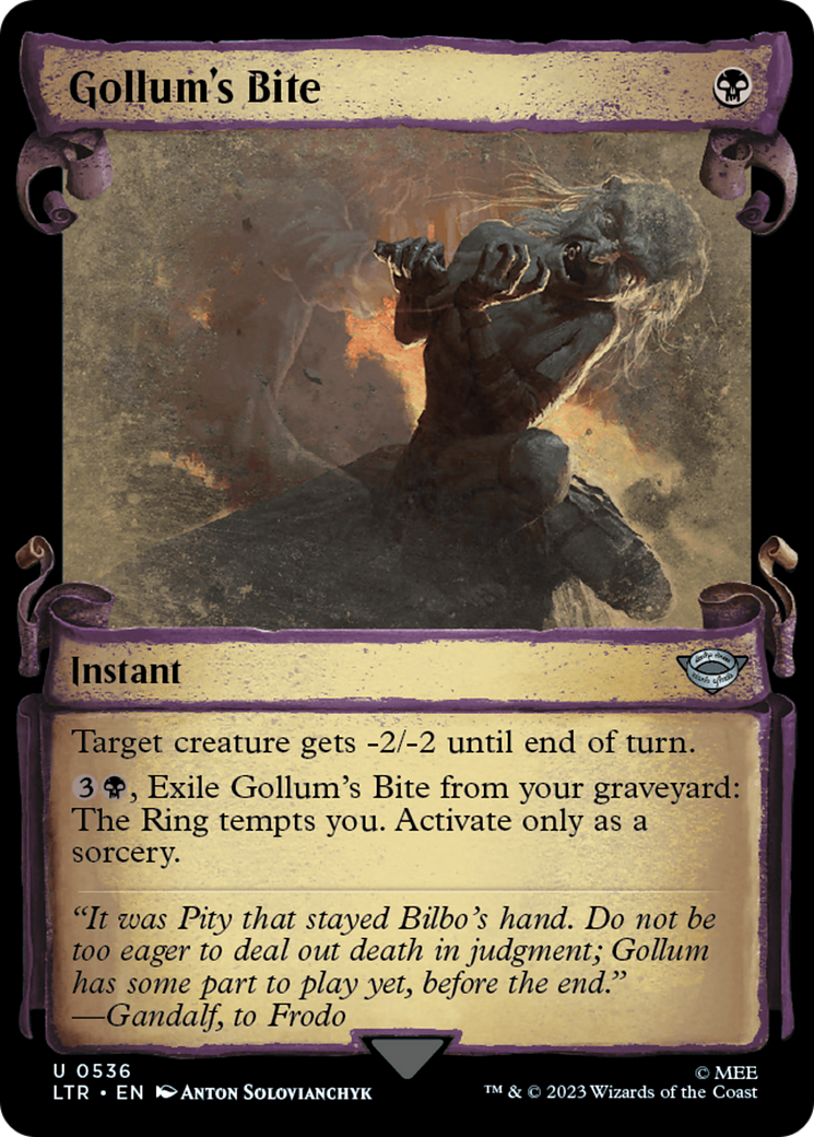 Image of Gollum's Bite [The Lord of the Rings: Tales of Middle-Earth Showcase Scrolls]