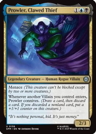 Image of Prowler, Clawed Thief [Marvel's Spider-Man]