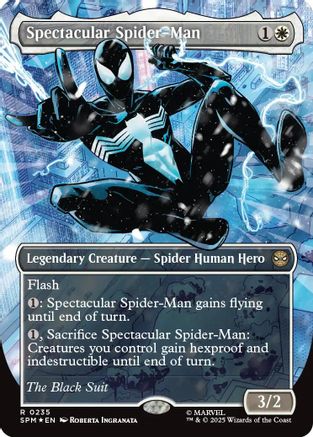 Image of Spectacular Spider-Man (0235) (Borderless) (Textured Foil) [Marvel's Spider-Man]