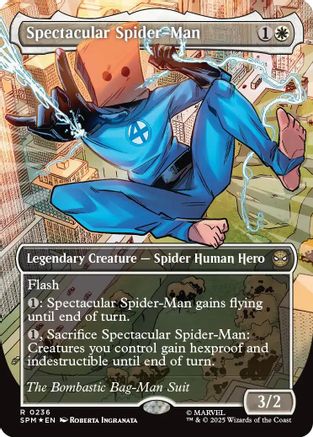 Image of Spectacular Spider-Man (0236) (Borderless) (Textured Foil) [Marvel's Spider-Man]