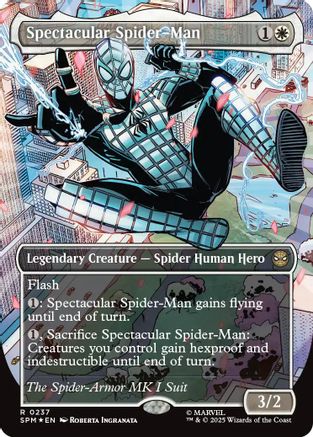 Image of Spectacular Spider-Man (0237) (Borderless) (Textured Foil) [Marvel's Spider-Man]