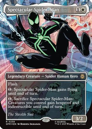 Image of Spectacular Spider-Man (0238) (Borderless) (Textured Foil) [Marvel's Spider-Man]