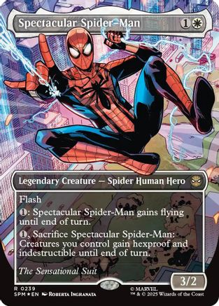 Image of Spectacular Spider-Man (0239) (Borderless) (Textured Foil) [Marvel's Spider-Man]
