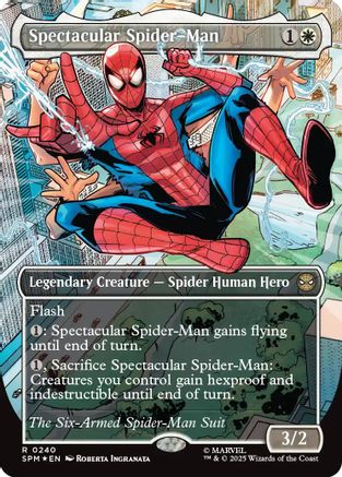 Image of Spectacular Spider-Man (0240) (Borderless) (Textured Foil) [Marvel's Spider-Man]