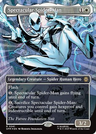 Image of Spectacular Spider-Man (0241) (Borderless) (Textured Foil) [Marvel's Spider-Man]