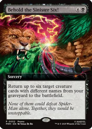 Image of Behold the Sinister Six! [Marvel's Spider-Man Promos]