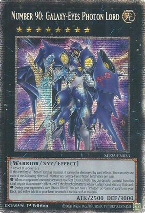 Image of Number 90: Galaxy-Eyes Photon Lord [MP25-EN033] Starlight Rare