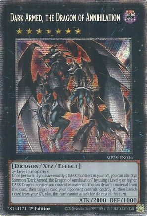 Image of Dark Armed, the Dragon of Annihilation [MP25-EN036] Starlight Rare
