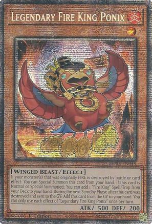 Image of Legendary Fire King Ponix [MP25-EN048] Starlight Rare