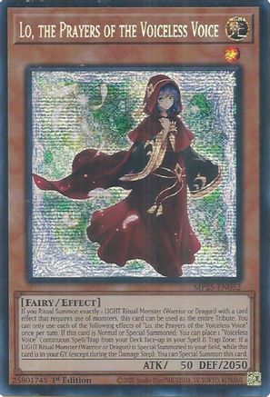 Image of Lo, the Prayers of the Voiceless Voice [MP25-EN052] Prismatic Secret Rare