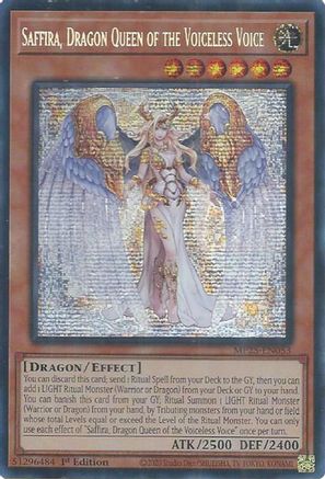 Image of Saffira, Dragon Queen of the Voiceless Voice [MP25-EN053] Prismatic Secret Rare