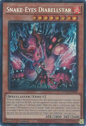 Image of Snake-Eyes Diabellstar [MP25-EN062] Prismatic Secret Rare