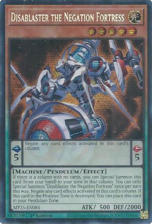 Image of Disablaster the Negation Fortress [MP25-EN084] Prismatic Secret Rare